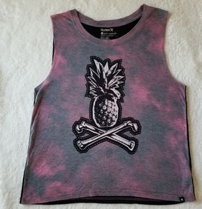 Hurley- Pineapple & Crossbones tank top